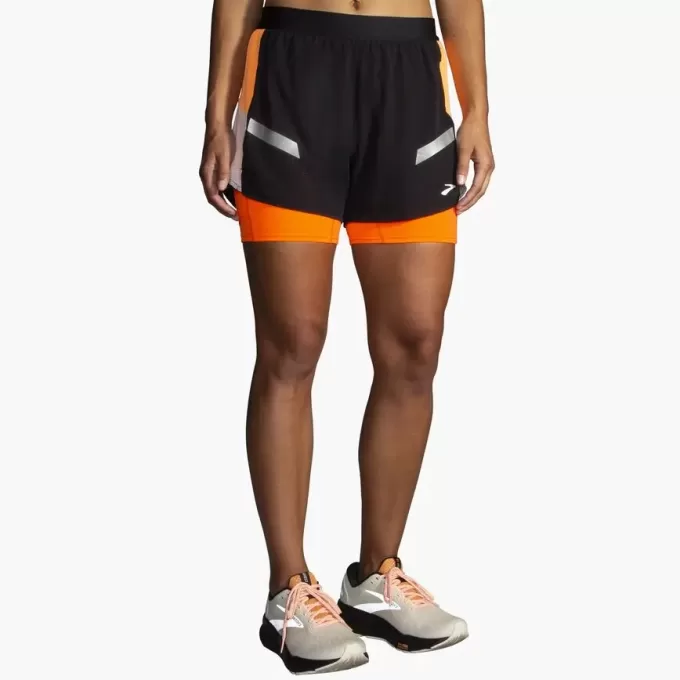 Pantaloncini 2 in 1 Brooks Run Visible 4″ 2.0